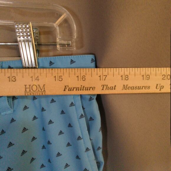 Adidas Shorts Men 32 Blue Print Stretch Performance Golf - Picture 4 of 8